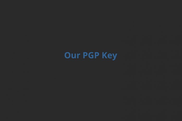 our pgp key